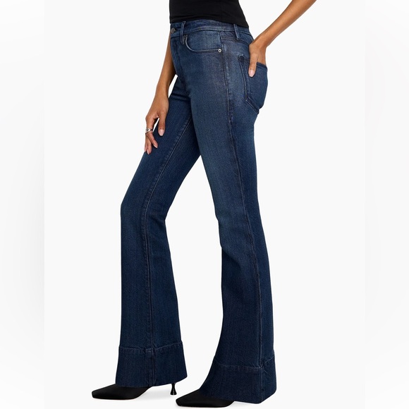 Good American Denim - Good American Dark Blue Flare Jeans